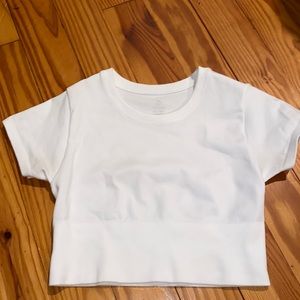 aerie/offline short sleeve crop shirt